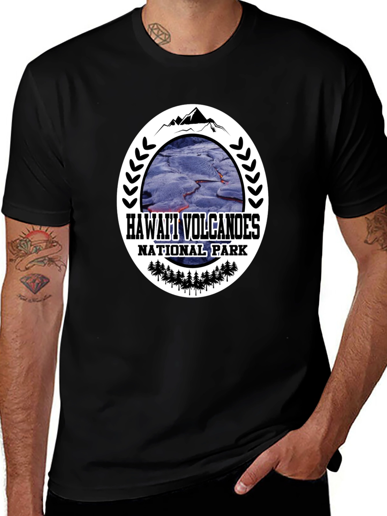 Hawaii Volcanoes National Park Graphic T-Shirt