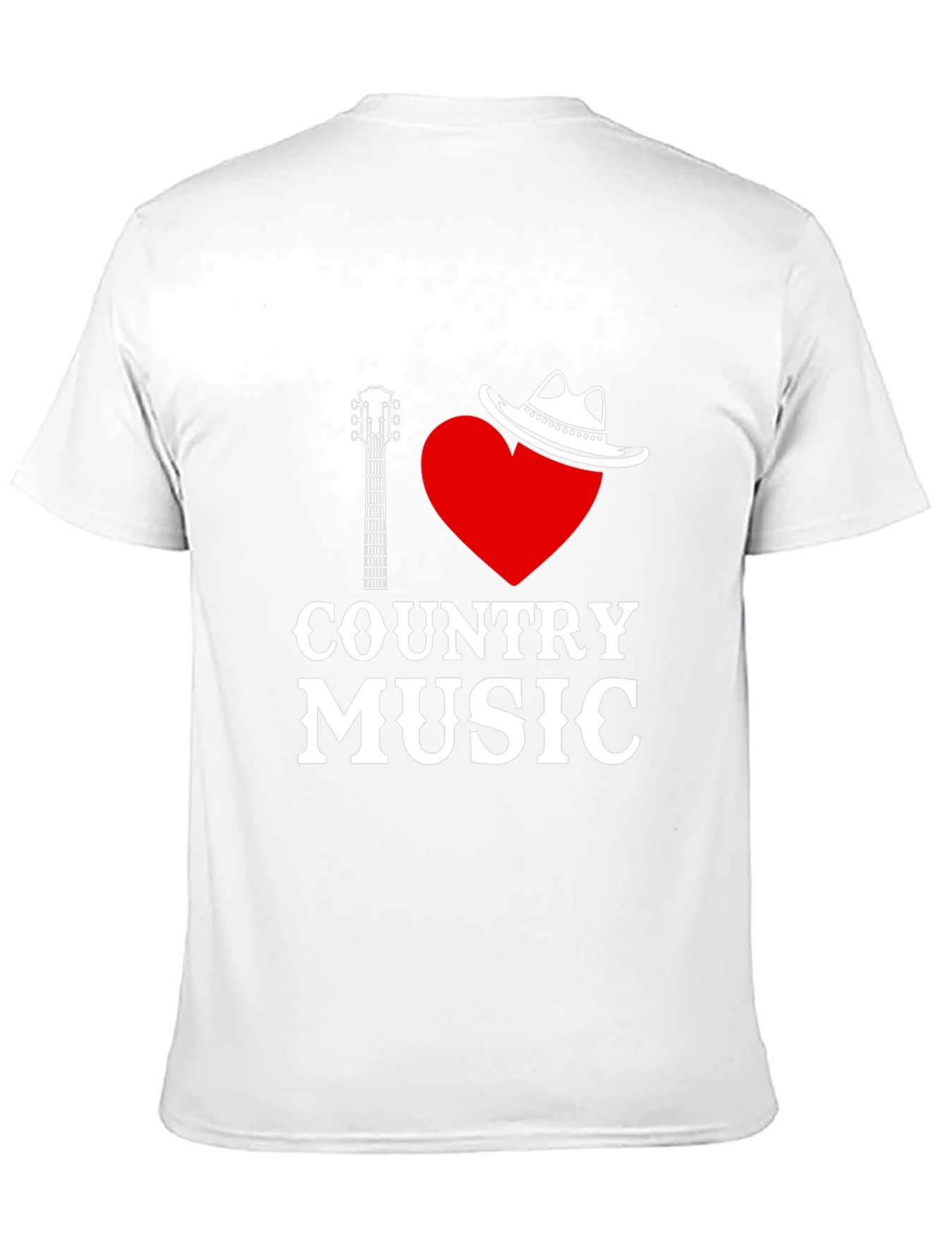 I Love Country Music Black T-Shirt