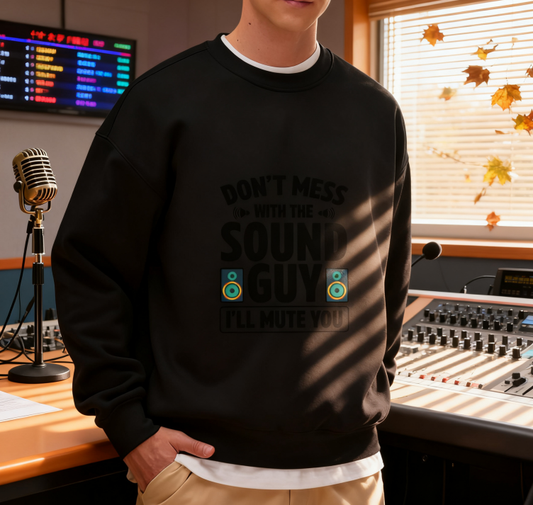 "Don’t Mess With The Sound Guy" Music Crewneck Sweatshirt