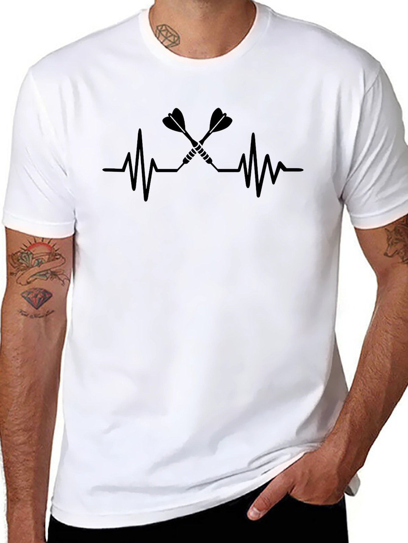 Darts Heartbeat T-Shirt - Stylish & Unique Design