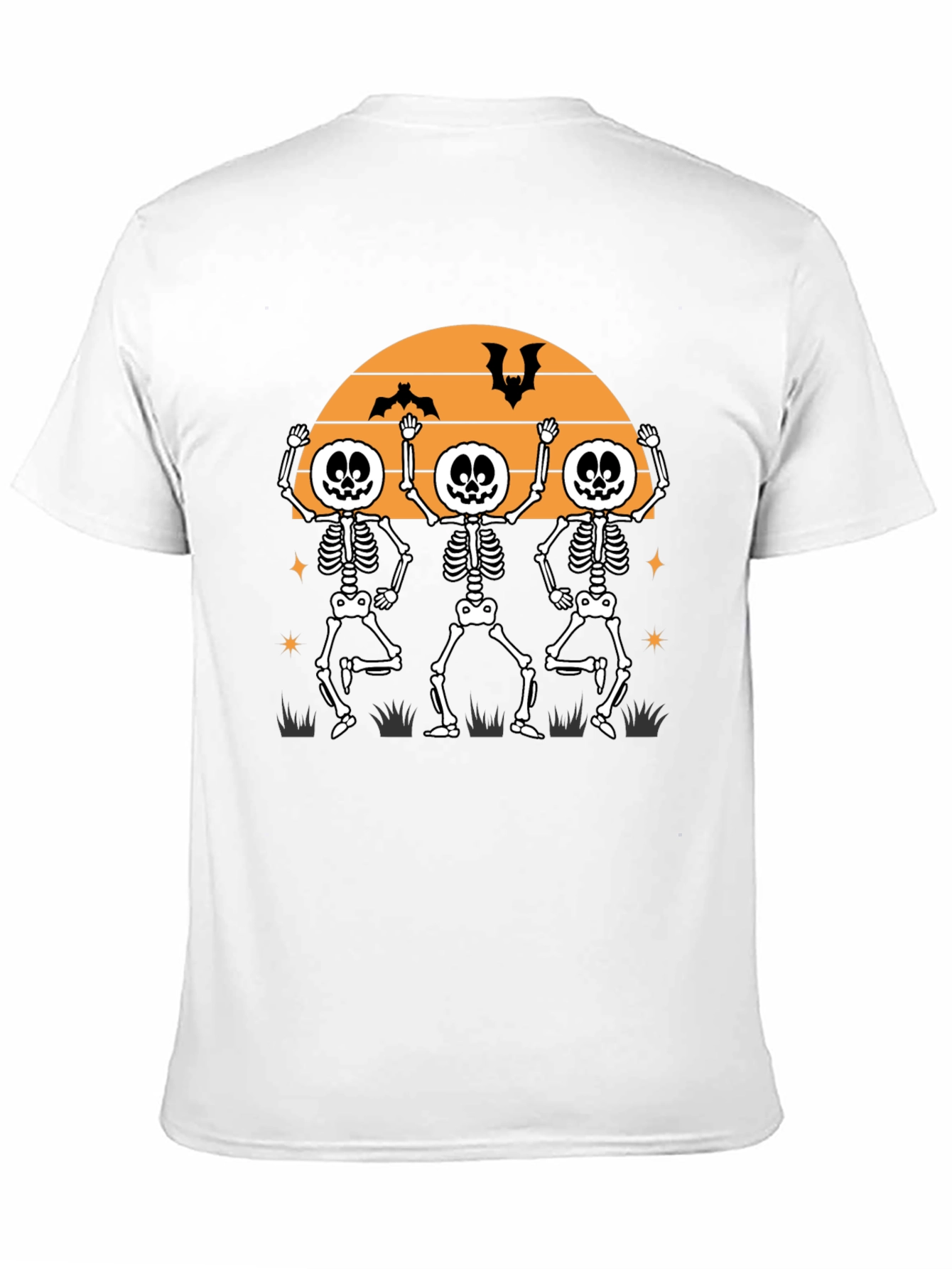 Dancing Skeletons Halloween T-Shirt - Fun Festive Apparel