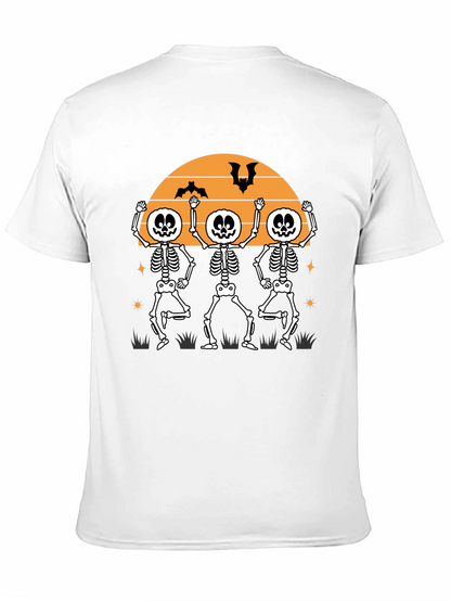 Dancing Skeletons Halloween T-Shirt - Fun Festive Apparel