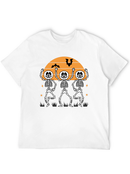 Dancing Skeletons Halloween T-Shirt - Fun Festive Apparel