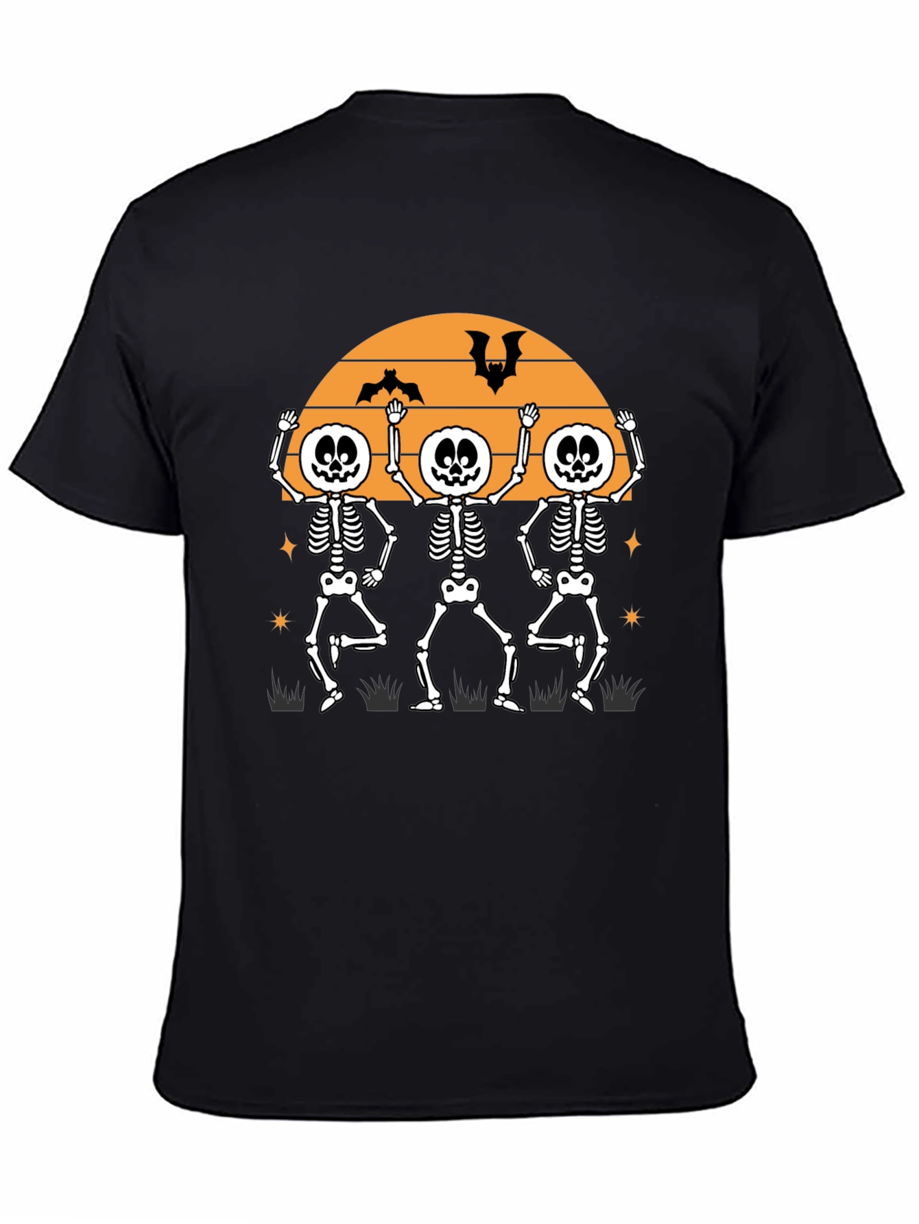 Dancing Skeletons Halloween T-Shirt - Fun Festive Apparel