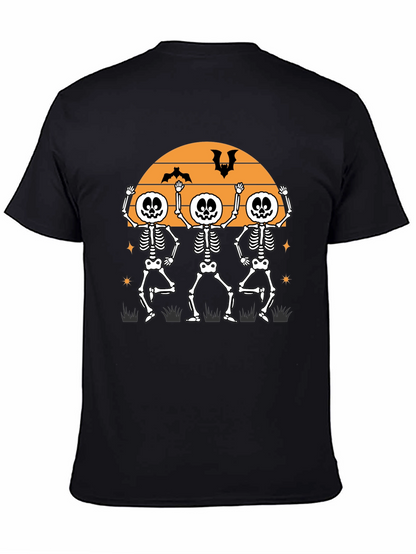 Dancing Skeletons Halloween T-Shirt - Fun Festive Apparel