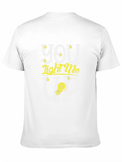 You Light Me Up Graphic Tee - Trendy Design