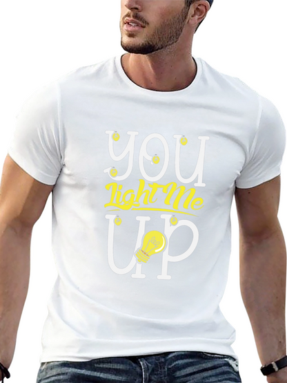 You Light Me Up Graphic Tee - Trendy Design