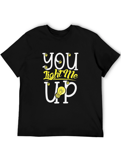 You Light Me Up Graphic Tee - Trendy Design