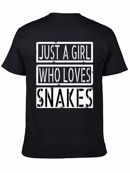 Just A Girl Who Loves Snakes T-Shirt