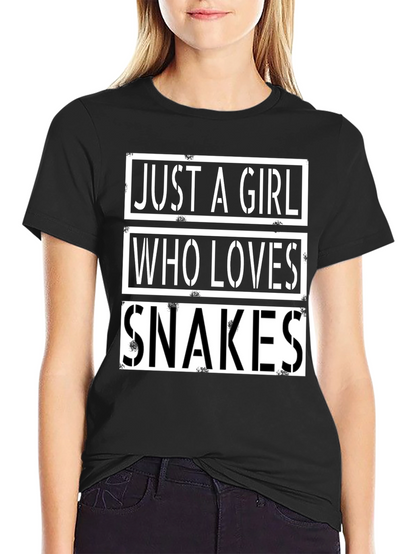 Just A Girl Who Loves Snakes T-Shirt