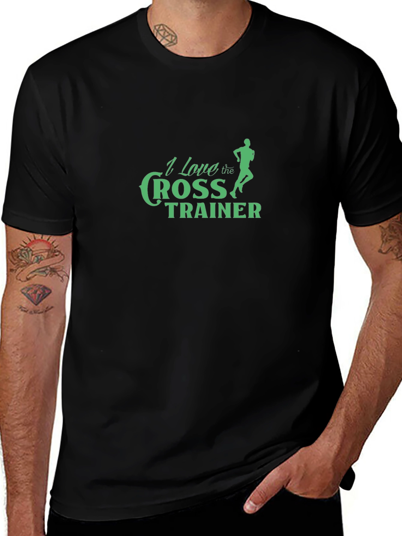 I Love the Cross Trainer Black T-Shirt