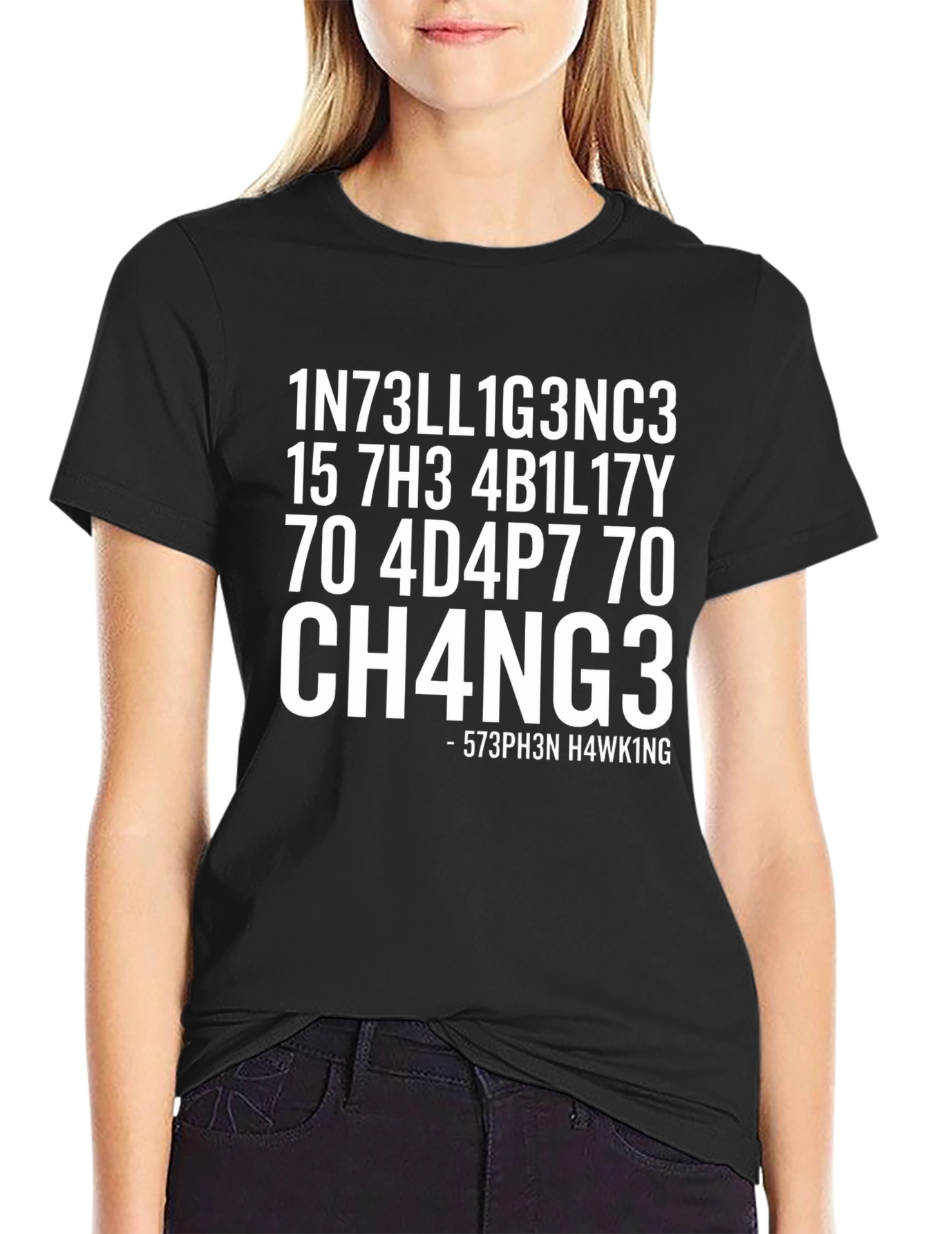 Funny Intelligence Math Code T-Shirt - Stephen Hawking