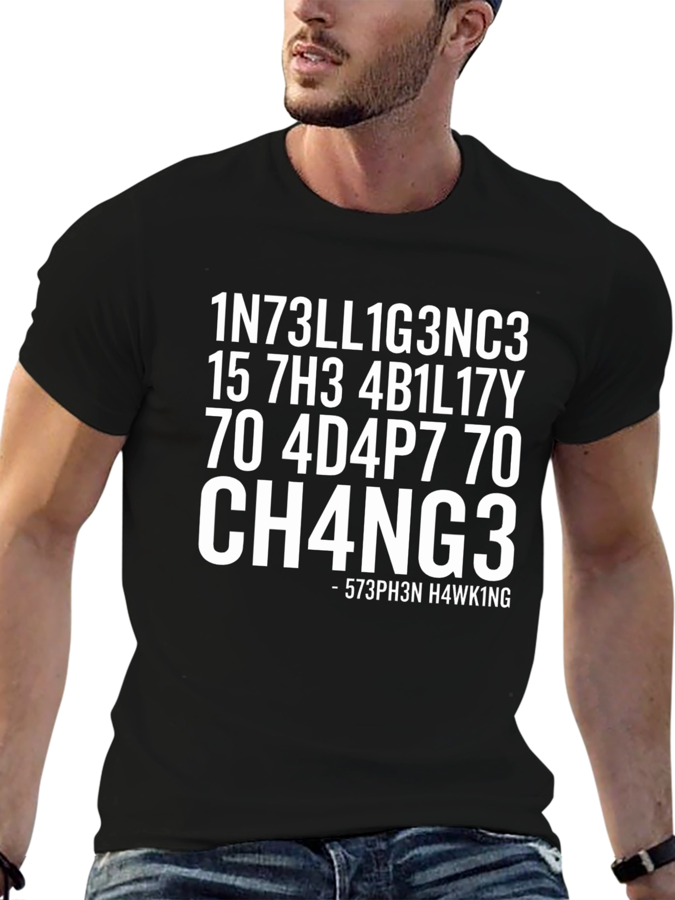 Funny Intelligence Math Code T-Shirt - Stephen Hawking