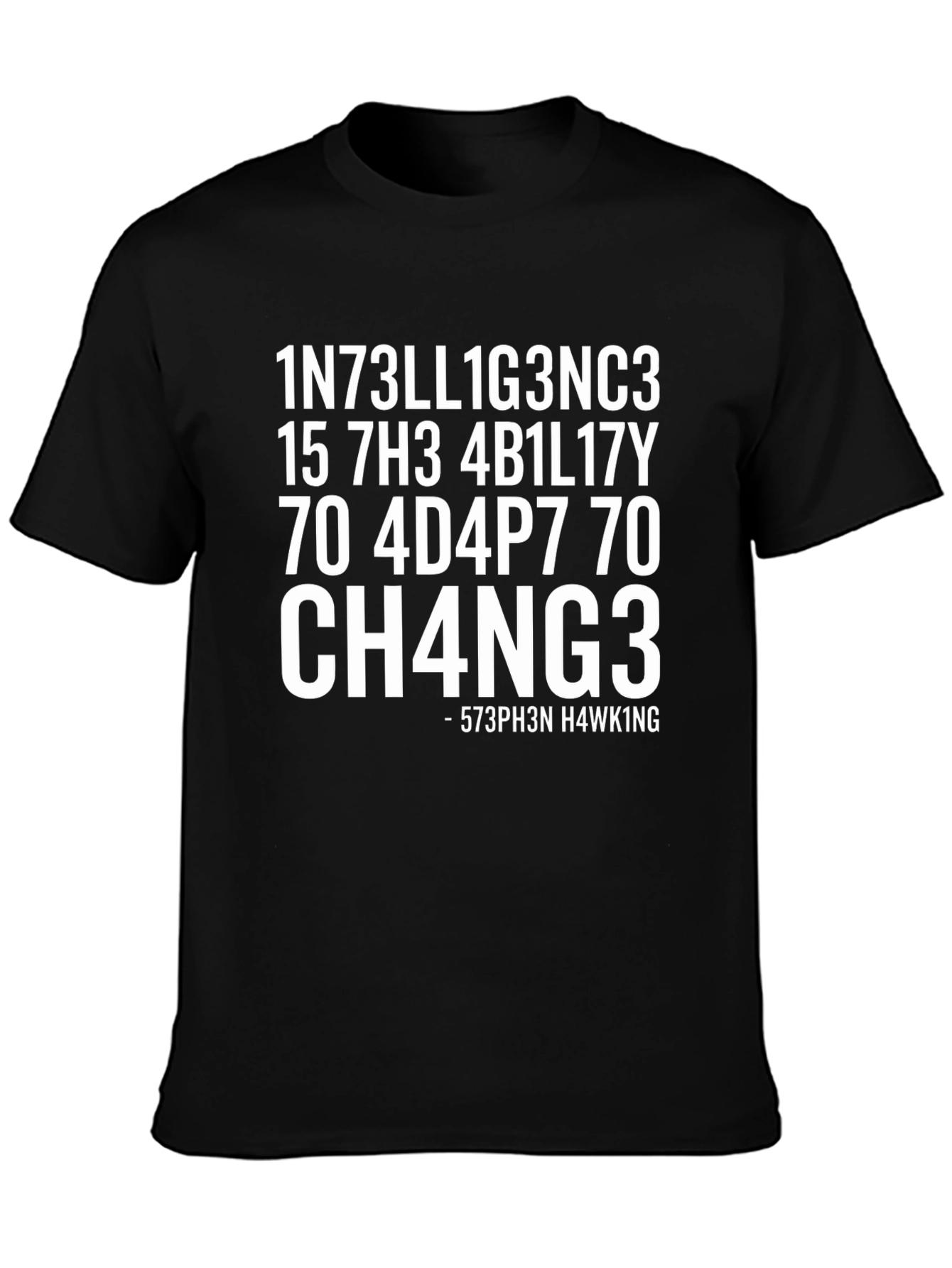 Funny Intelligence Math Code T-Shirt - Stephen Hawking