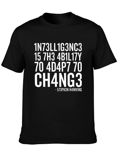 Funny Intelligence Math Code T-Shirt - Stephen Hawking