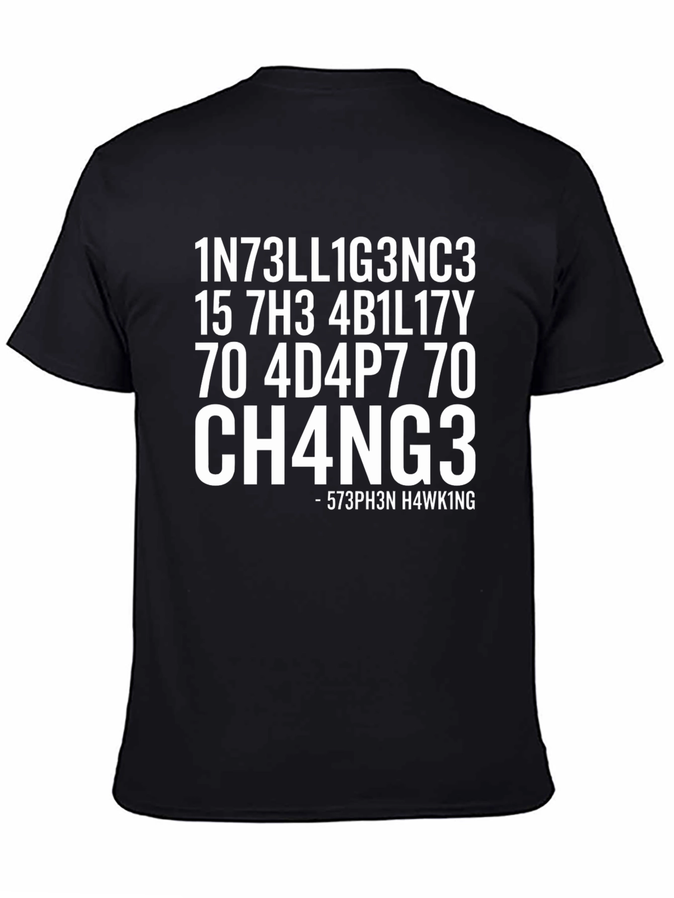 Funny Intelligence Math Code T-Shirt - Stephen Hawking