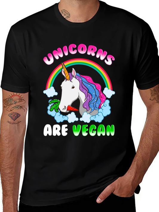 Unicorns Are Vegan Graphic T-Shirt