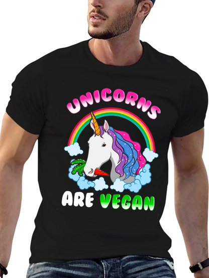 Unicorns Are Vegan Graphic T-Shirt