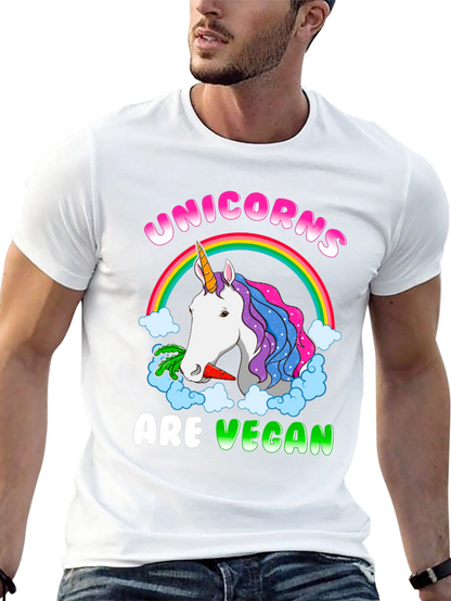 Unicorns Are Vegan Graphic T-Shirt