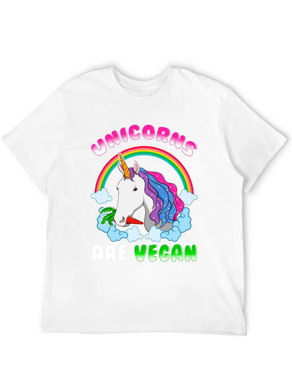 Unicorns Are Vegan Graphic T-Shirt