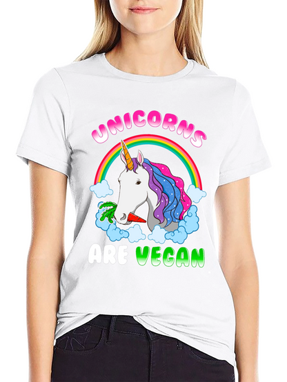 Unicorns Are Vegan Graphic T-Shirt