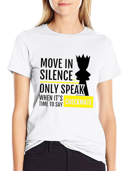 Move in Silence Chess Graphic Tee - Checkmate Style