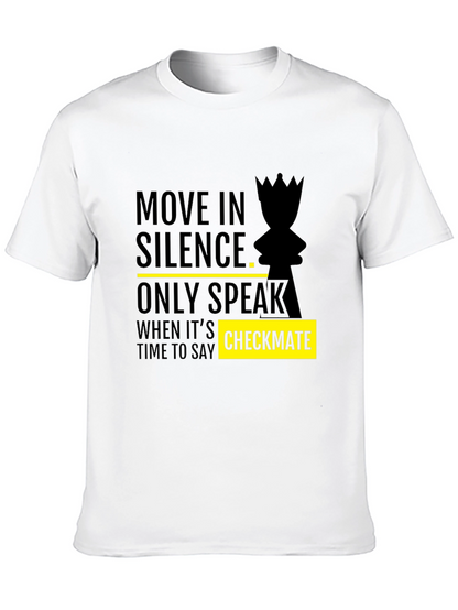 Move in Silence Chess Graphic Tee - Checkmate Style