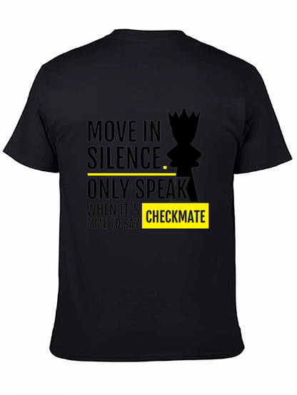 Move in Silence Chess Graphic Tee - Checkmate Style