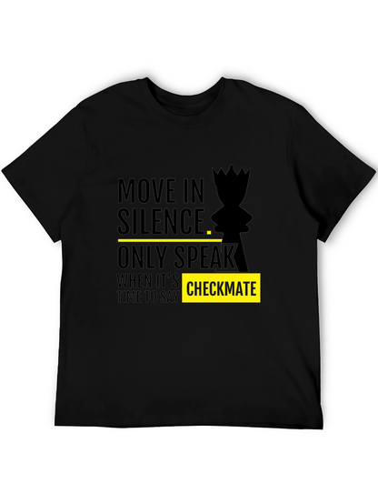 Move in Silence Chess Graphic Tee - Checkmate Style