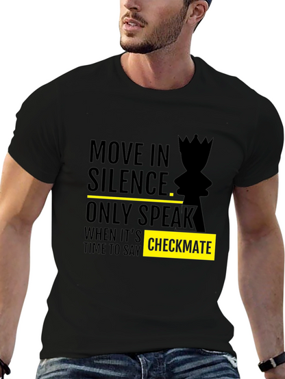 Move in Silence Chess Graphic Tee - Checkmate Style