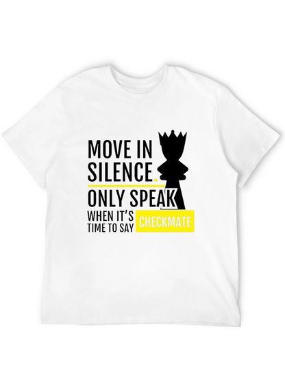 Move in Silence Chess Graphic Tee - Checkmate Style