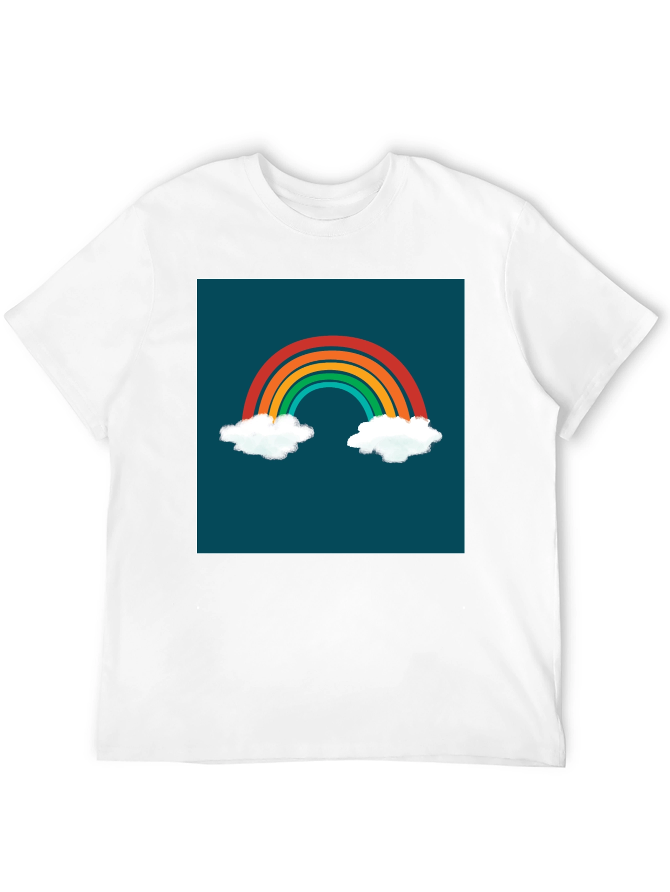Rainbow Cloud Graphic Tee - Stylish & Unique!