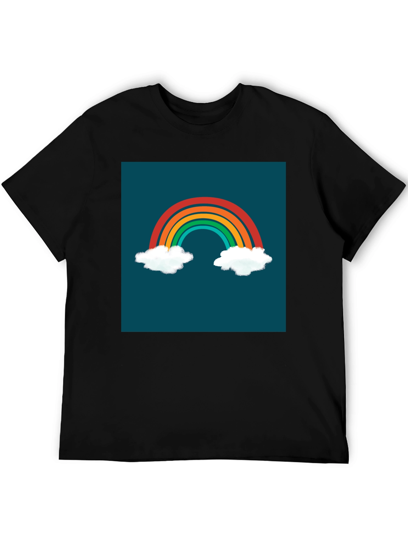 Rainbow Cloud Graphic Tee - Stylish & Unique!