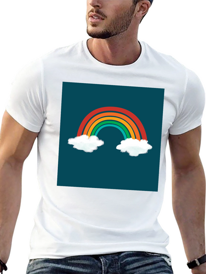 Rainbow Cloud Graphic Tee - Stylish & Unique!
