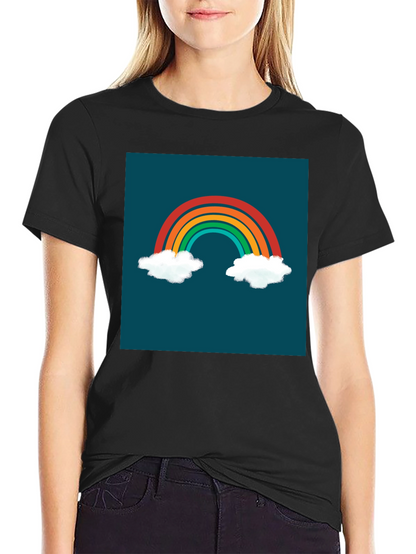 Rainbow Cloud Graphic Tee - Stylish & Unique!