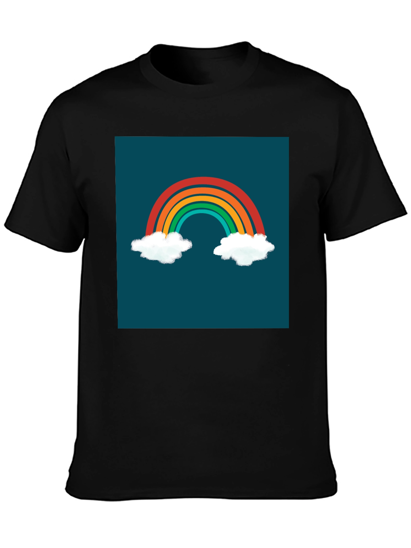 Rainbow Cloud Graphic Tee - Stylish & Unique!