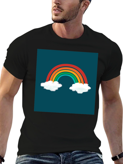 Rainbow Cloud Graphic Tee - Stylish & Unique!