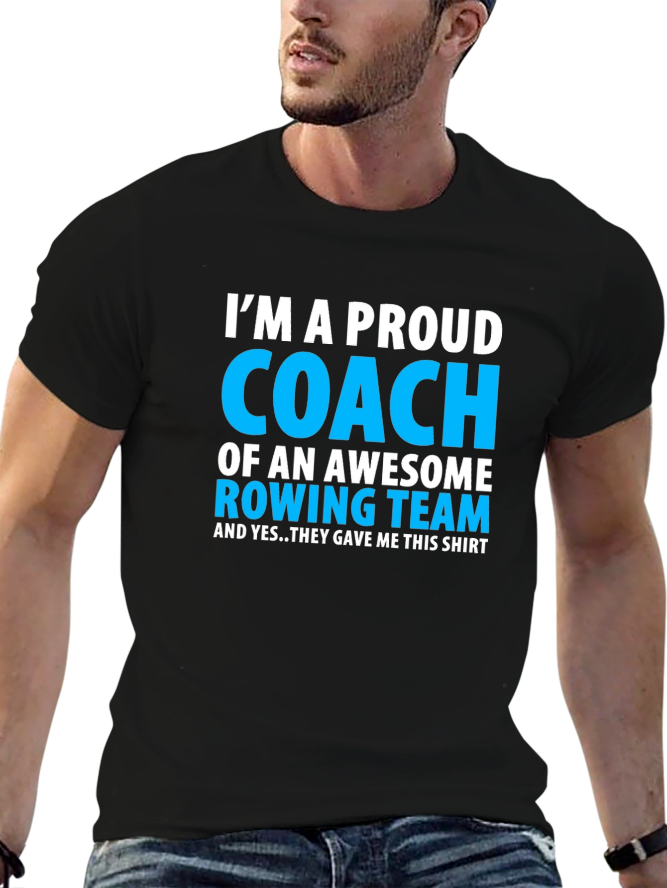 Proud Rowing Coach T-Shirt - Awesome Team Gift!