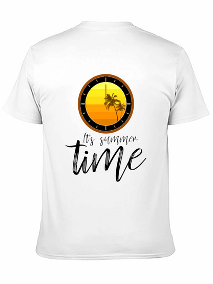 Its Summer Time Black Graphic T-Shirt