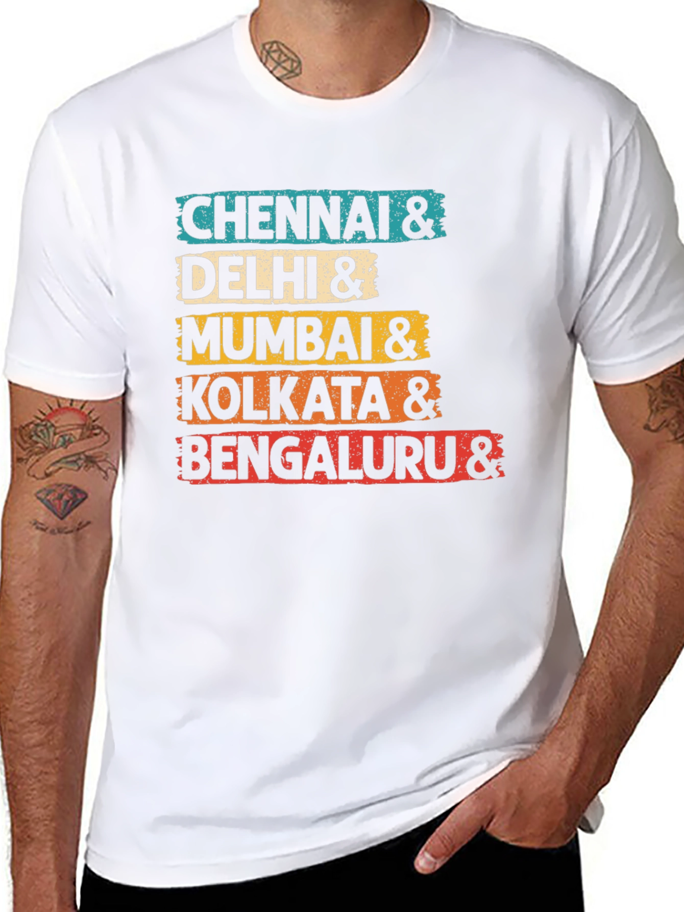 India Cities Graphic T-Shirt - Stylish Travel Tee