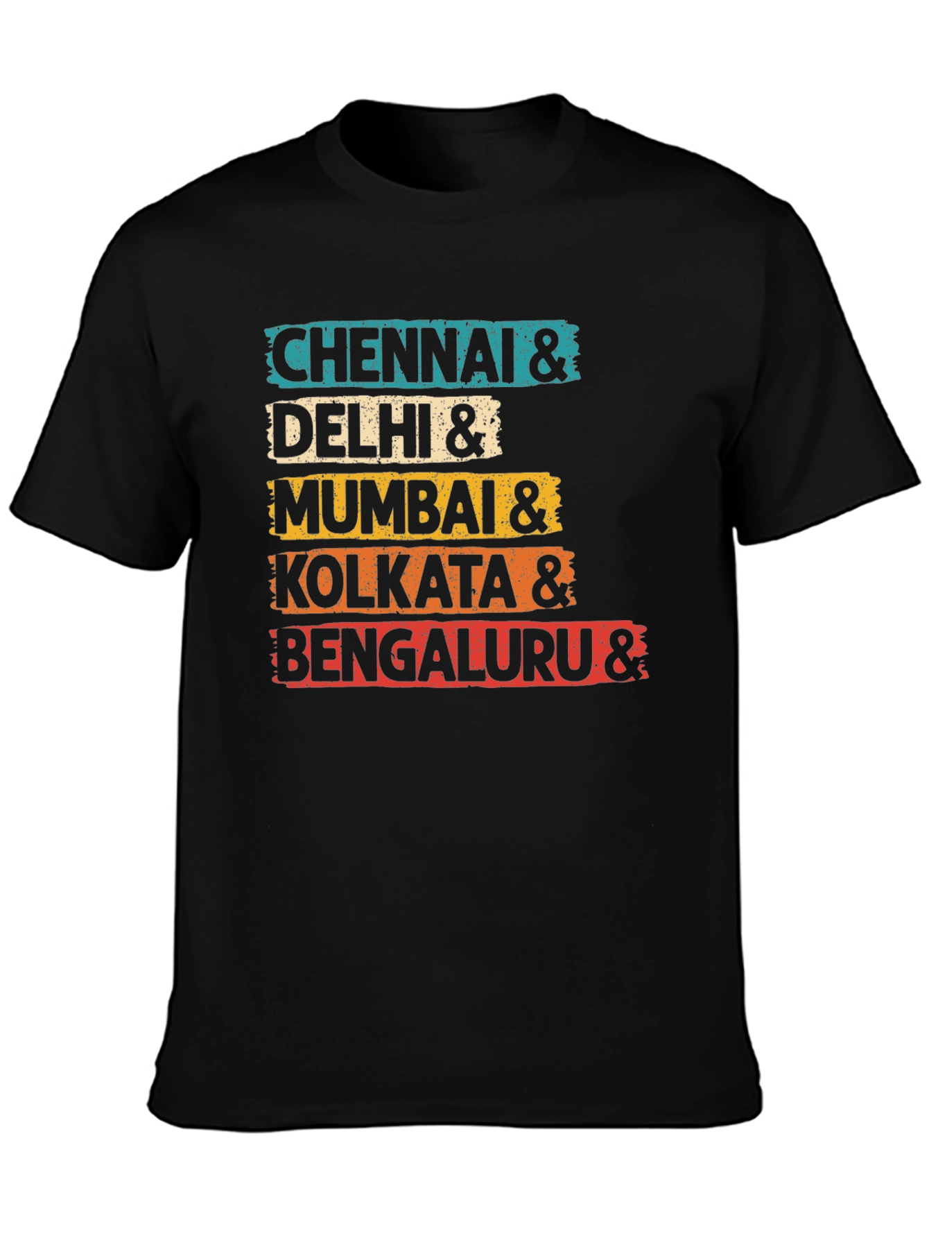 India Cities Graphic T-Shirt - Stylish Travel Tee