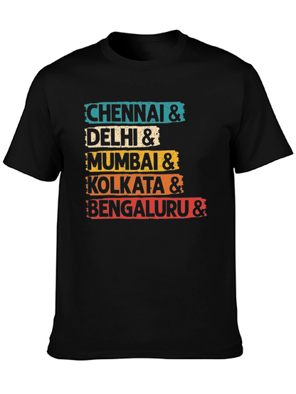 India Cities Graphic T-Shirt - Stylish Travel Tee
