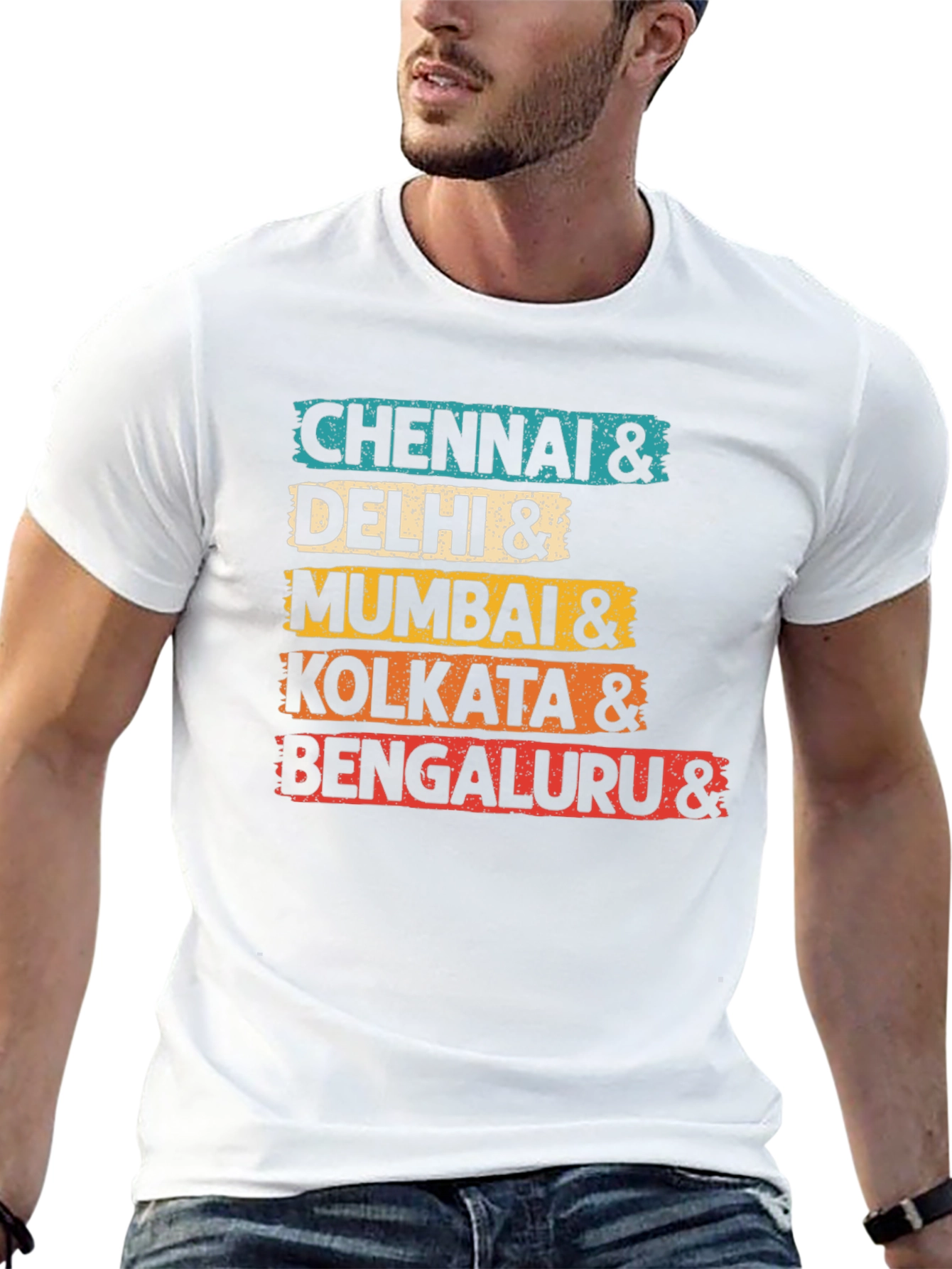 India Cities Graphic T-Shirt - Stylish Travel Tee