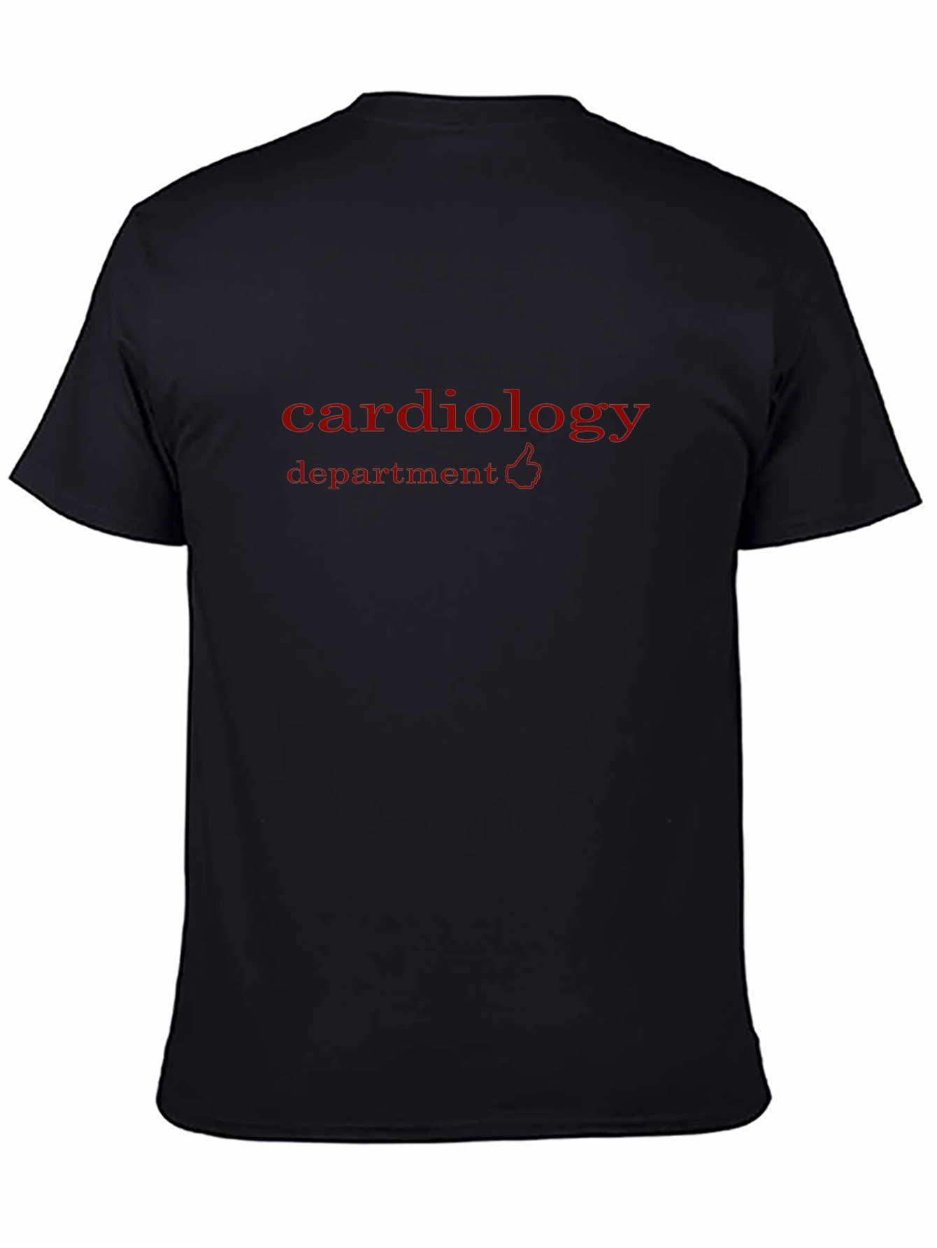 Cardiology Department T-Shirt - Red Text Design