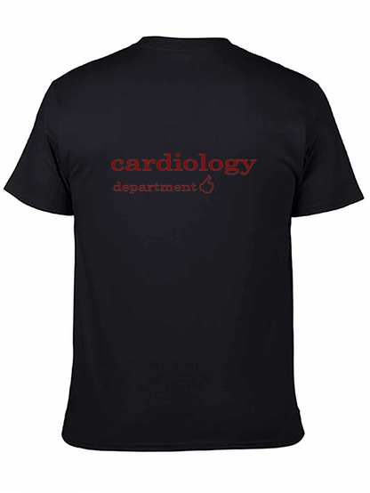 Cardiology Department T-Shirt - Red Text Design