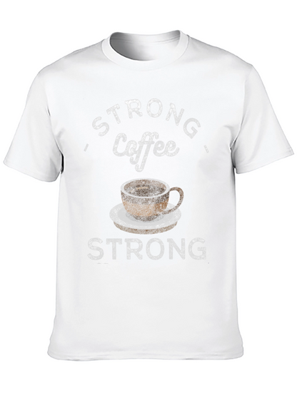 Strong Coffee Graphic T-Shirt - Comfort Fit