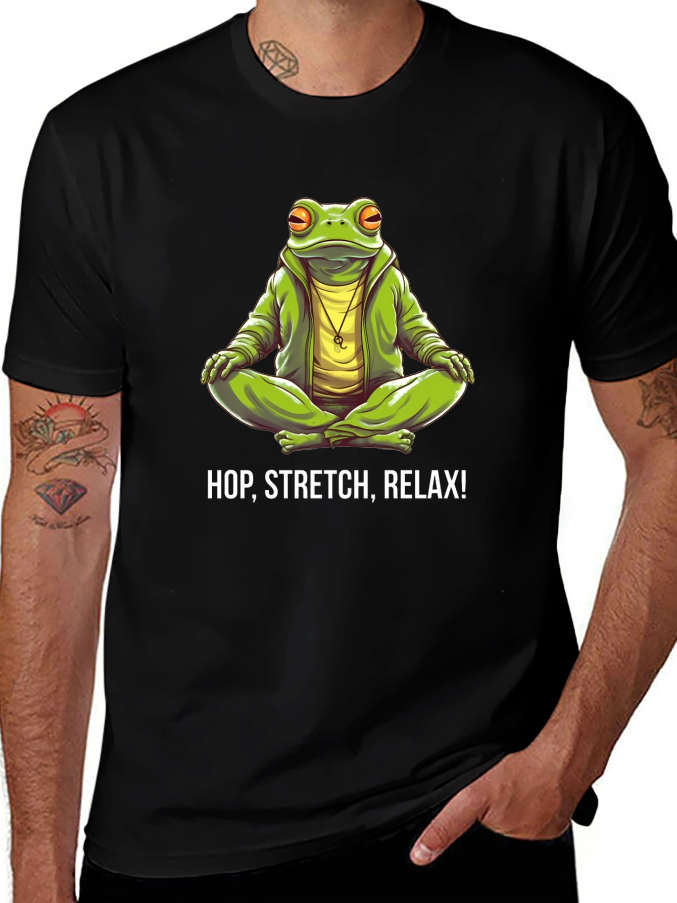 Hop Stretch Relax Frog T-Shirt