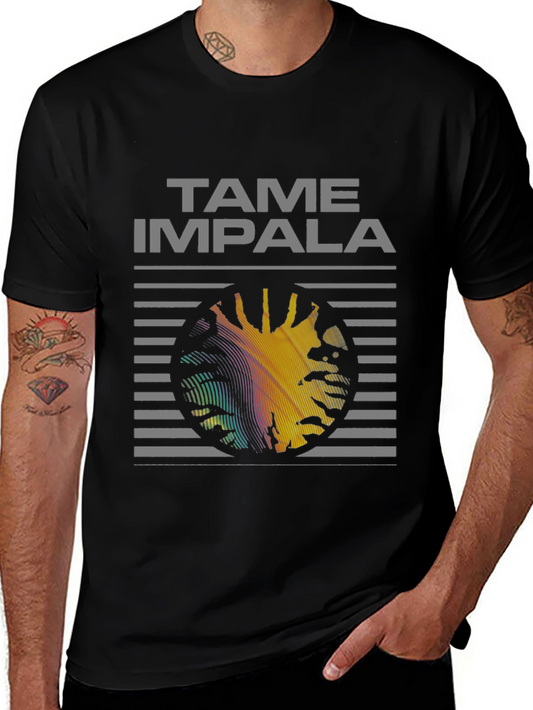 Tame Impala Graphic Print Black T-Shirt