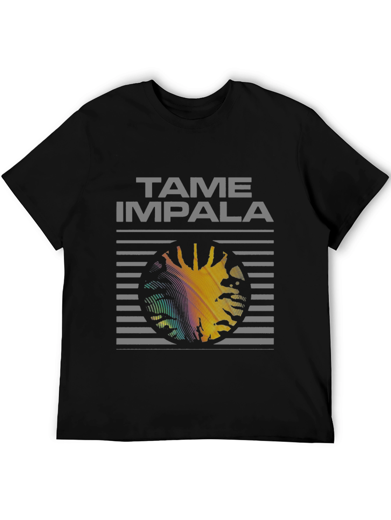 Tame Impala Graphic Print Black T-Shirt