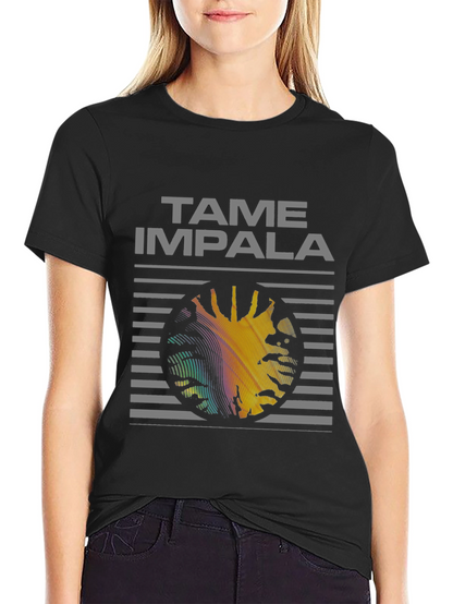 Tame Impala Graphic Print Black T-Shirt